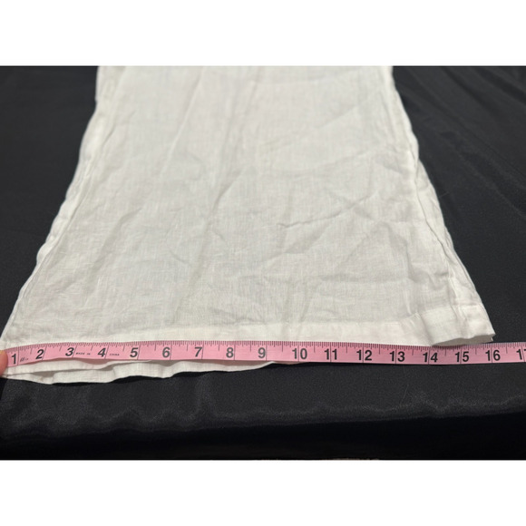 CP Shades Wendy Wide Leg Solid White Linen Pull on Pants Women's XL - Picture 7 of 12